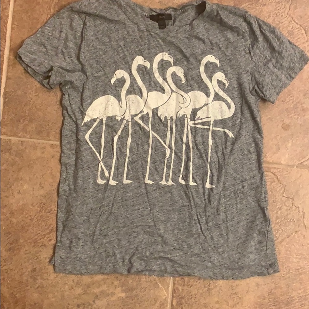 J Crew Flamingo Tee